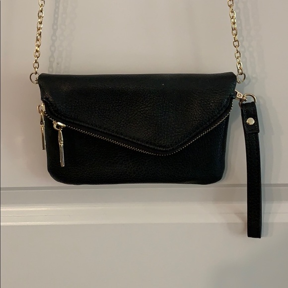 Black leather crossbody - Picture 2 of 4